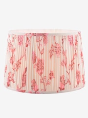 Joules Pink Folly Pleated Cotton Easyfit Lamp Shade - Image 3 of 7