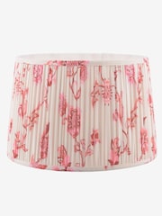 Joules Pink Folly Pleated Cotton Easyfit Lamp Shade - Image 4 of 7