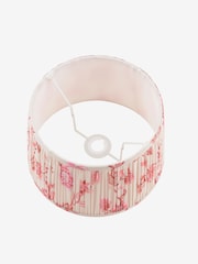 Joules Pink Folly Pleated Cotton Easyfit Lamp Shade - Image 6 of 7