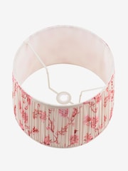Joules Pink Folly Pleated Cotton Easyfit Lamp Shade - Image 7 of 7
