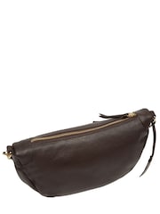Pure Luxuries London Brown 'Aubrey' Leather Cross-Body Bag - Image 4 of 6