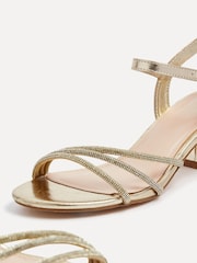 Dorado - Sandalias de tacón con exterior adornado Carnation de Linzi - Imagen 4 de 5