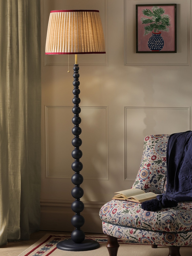 Joules Blue Harewood Floor Lamp - Image 1 of 8 Joules Blue Harewood Floor Lamp - Image 1 of 8