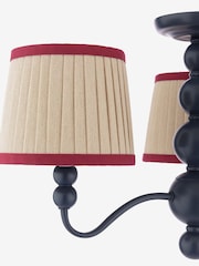 Joules Blue Harewood 3 Light Semi Flush Ceiling Light - Image 5 of 6