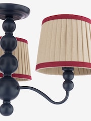 Joules Blue Harewood 3 Light Semi Flush Ceiling Light - Image 6 of 6