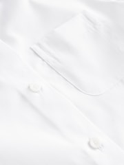 White Girls 2 Pack Short Sleeve Curved Collar School Shirt (3-16yrs) - Image 7 of 7