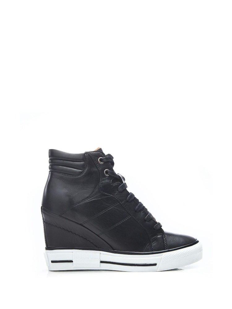 Moda in Pelle Grainger Wedge Stripe Sole Lace Up Trainers - Image 1 of 4 Moda in Pelle Grainger Wedge Stripe Sole Lace Up Trainers - Image 1 of 4