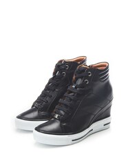 Moda in Pelle Grainger Wedge Stripe Sole Lace Up Trainers - Image 2 of 4