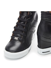 Moda in Pelle Grainger Wedge Stripe Sole Lace Up Trainers - Image 4 of 4