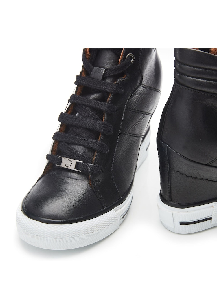 Moda in Pelle Grainger Wedge Stripe Sole Lace Up Trainers - Image 4 of 4 Moda in Pelle Grainger Wedge Stripe Sole Lace Up Trainers - Image 4 of 4
