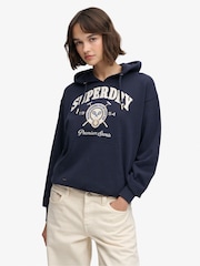 Superdry Blue Country Crest Hoodie - Image 1 of 7