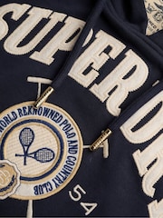 Superdry Blue Country Crest Hoodie - Image 7 of 7