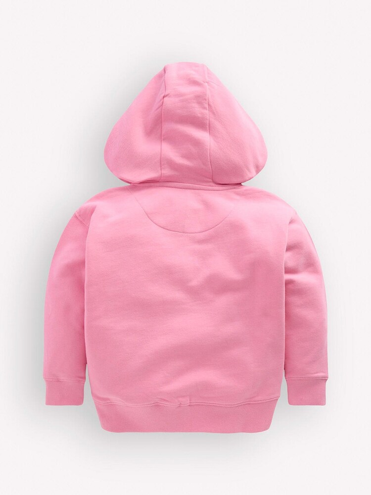 Boden Pink Badge Superstitch Hoodie - Image 2 of 3