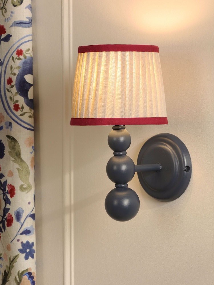 Joules Blue Harewood Wall Light - Image 1 of 6 Joules Blue Harewood Wall Light - Image 1 of 6