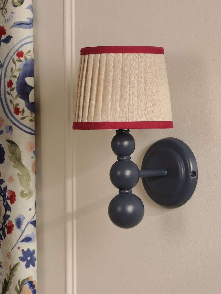 Joules Blue Harewood Wall Light - Image 2 of 6 Joules Blue Harewood Wall Light - Image 2 of 6