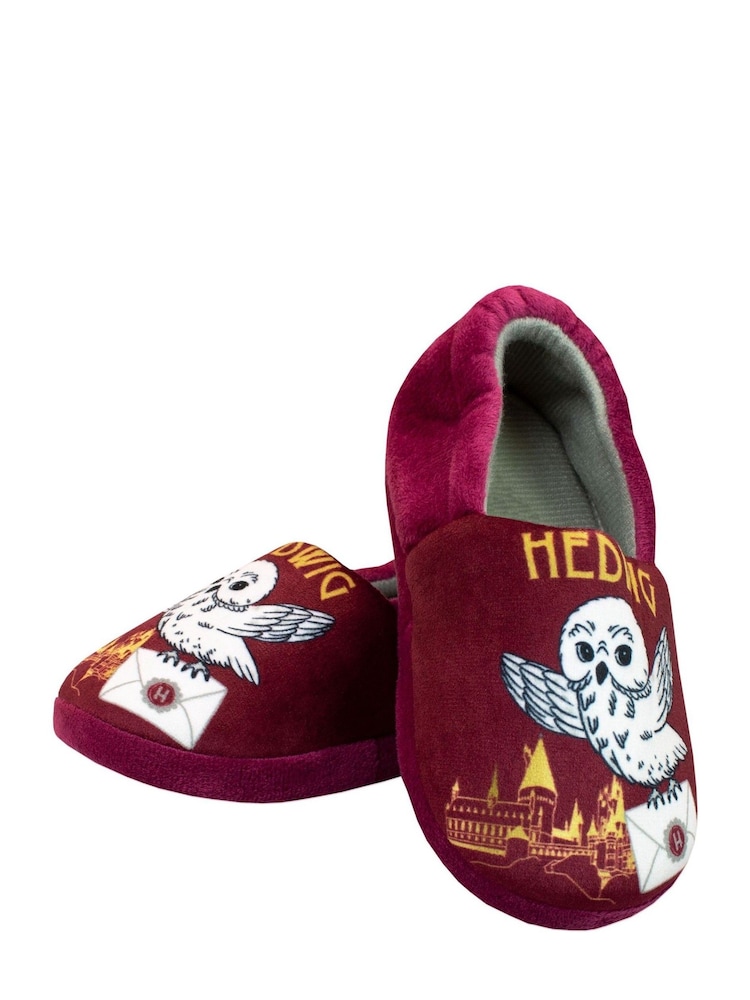 Character Red Harry Potter Fleece Printed Slippers - Image 1 of 5