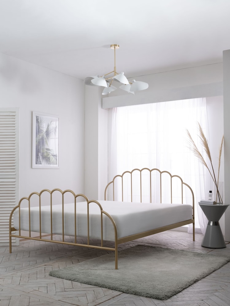 Gold Stella Metal Bed Frame - Image 2 of 6