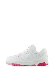 New Balance White Girls 550 Trainers - Image 4 of 8
