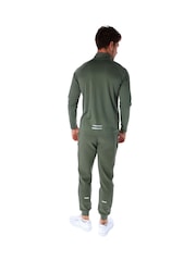 Ted Baker Sport Green Essentials 1/4 Zip Top - Image 3 of 4