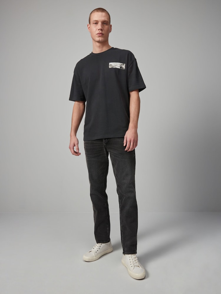 Michel-Ange noir - Standard - Artist License 100% Cotton T-Shirt - Image 3 of 9