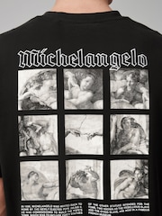 Michel-Ange noir - Standard - Artist License 100% Cotton T-Shirt - Image 5 of 9
