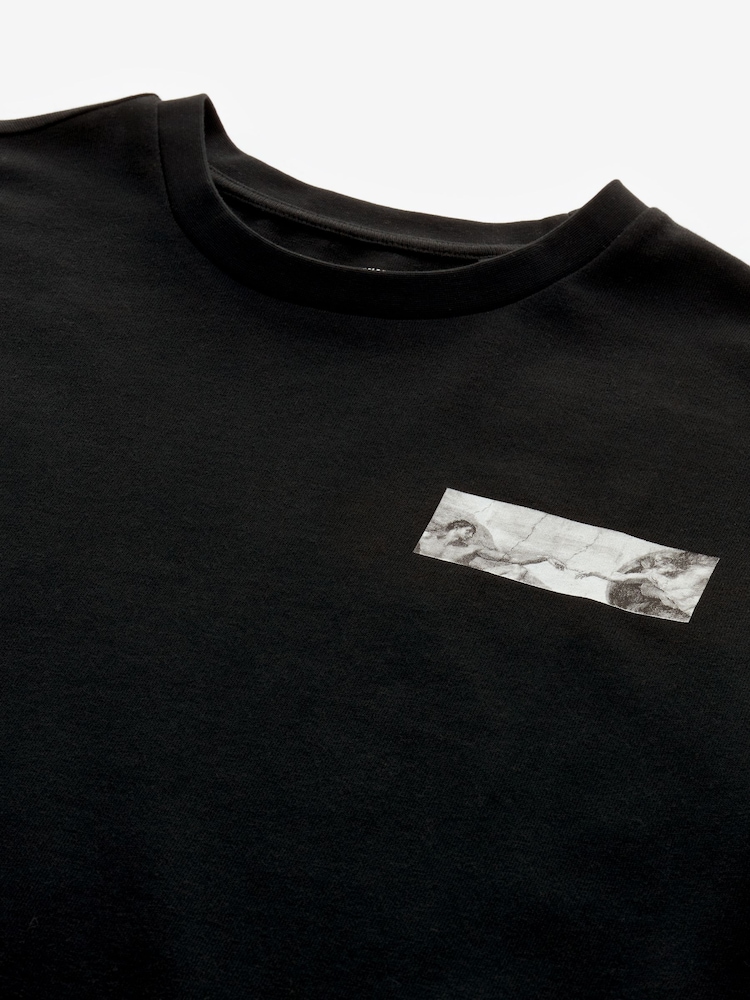 Michel-Ange noir - Standard - Artist License 100% Cotton T-Shirt - Image 8 of 9