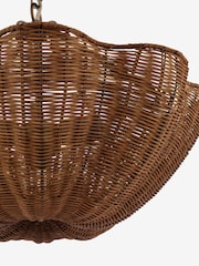 Joules Brown Braywick Rattan Pendant Ceiling Light - Image 6 of 6
