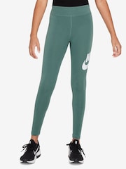 Зеленый - Леггинсы с классической талией и логотипом Nike Essentials - Image 1 of 3