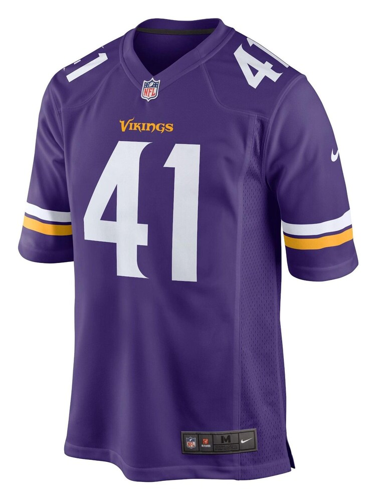 Nike Purple Minnesota Vikings Game Jersey - Anthony Harris - Image 2 of 3