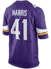 Nike Purple Minnesota Vikings Game Jersey - Anthony Harris - Image 3 of 3