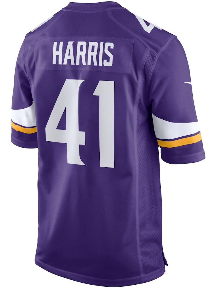Nike Purple Minnesota Vikings Game Jersey - Anthony Harris - Image 3 of 3