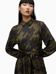AllSaints Green Clanetta Toni Dress - Image 3 of 8