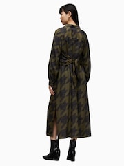 AllSaints Green Clanetta Toni Dress - Image 7 of 8