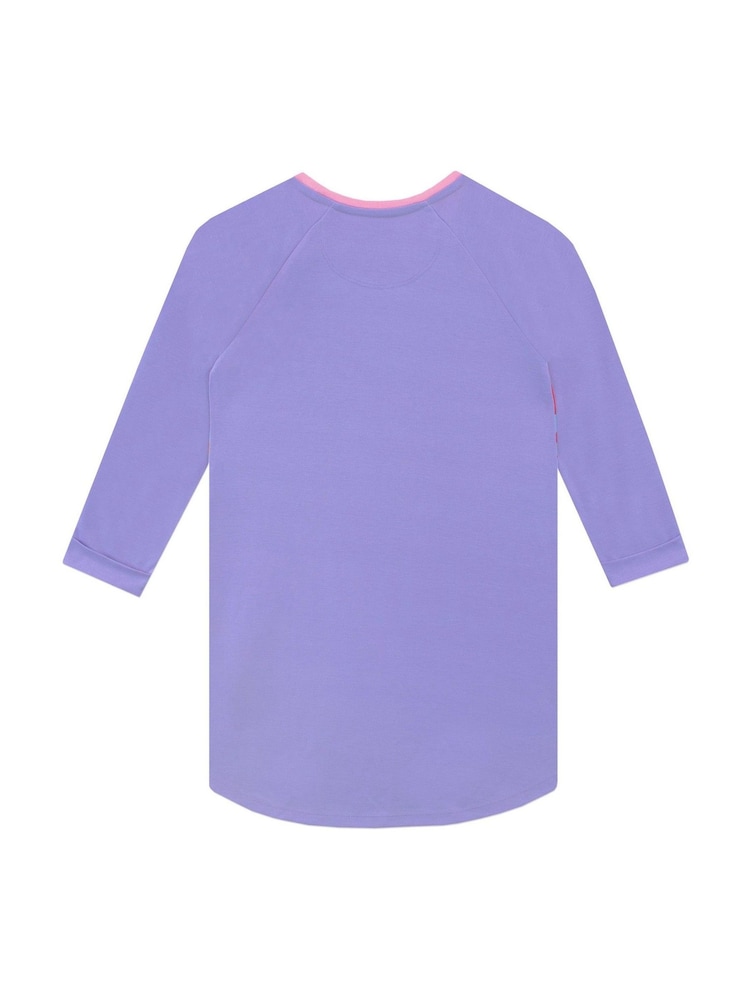 Character Purple Disney Princess Long Sleeve Nightdress - Image 2 of 2