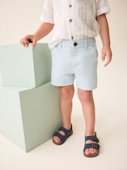 Pale Blue Chinos Shorts (3mths-7yrs) - Image 1 of 7