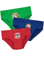 Character Multi Paw Patrol 100% Cotton Briefs 3 Pack - Image 1 of 4