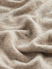Grigio - Maglione puntinato stile poncho con collo alto - Immagine 7 di 7