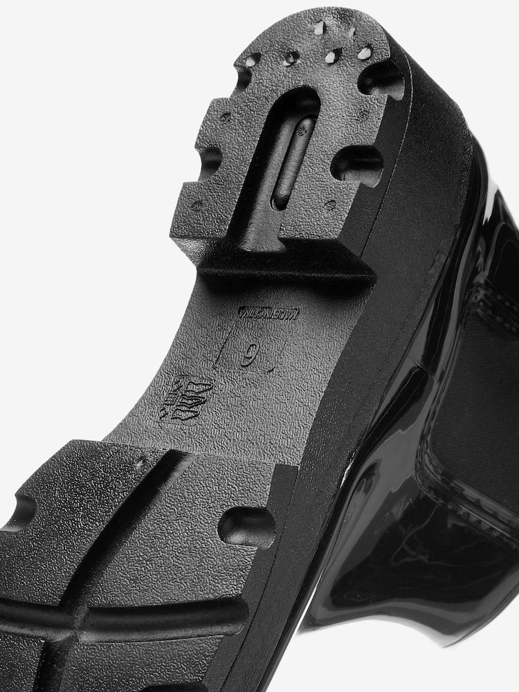 Črn patent - Gumijasti škornji do gležnjev - Slika 4 iz 4 Črn patent - Gumijasti škornji do gležnjev - Slika 4 iz 4