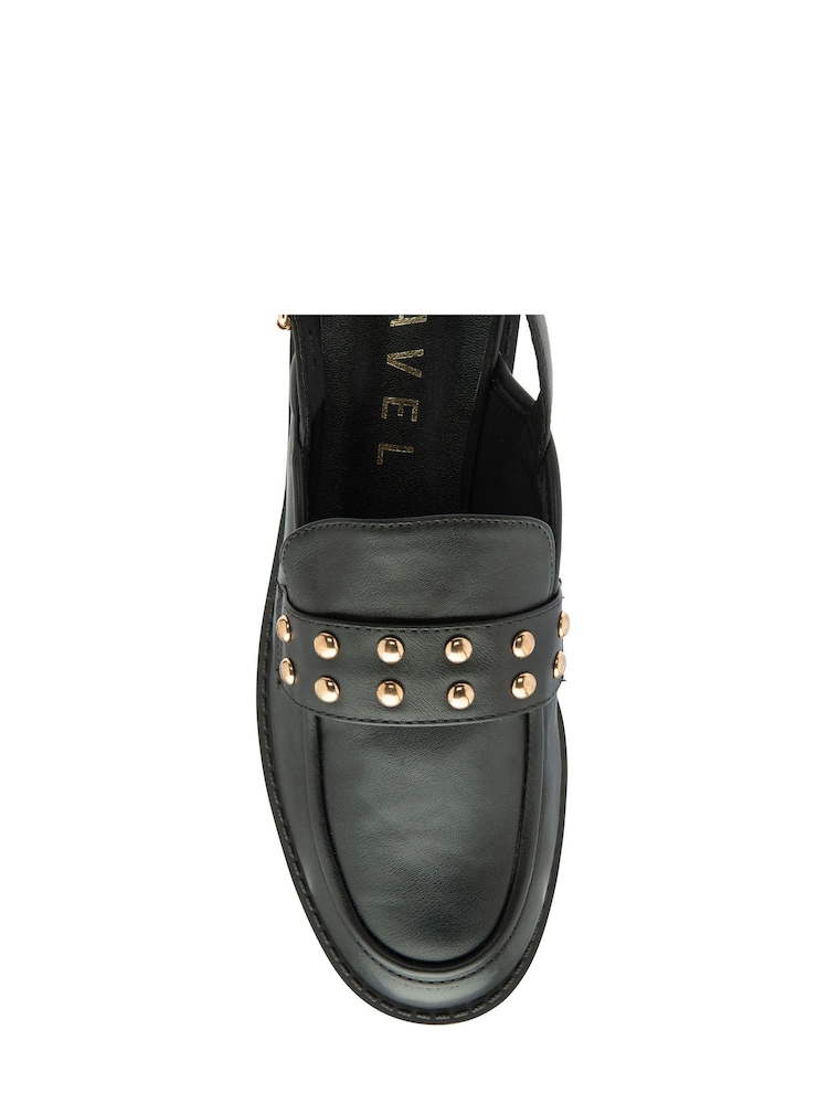 Ravel Black Flat Slingback Loafers - Image 4 of 4