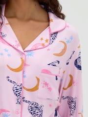 Conjunto de pijama largo de gato y luna de Boux Avenue - Imagen 4 de 7