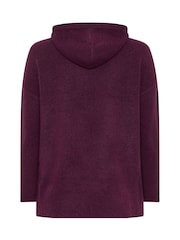 Evans Purple Knitted Hoodie - Image 6 of 6