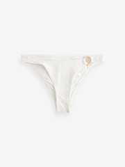 Victoria's Secret White Crochet Crochet Bikini Briefs - Image 4 of 5