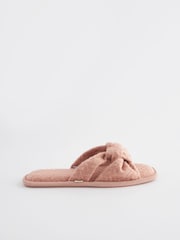 Pink Knot Textured Slider Slippers - Image 4 of 7