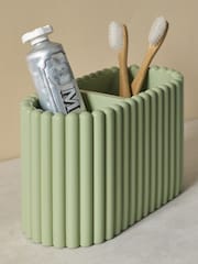 Sage Green Rib Toothbrush Holder - Image 2 of 3