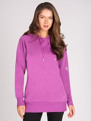 Pineapple Purple Longline Logo Hoodie - Image 1 of 5