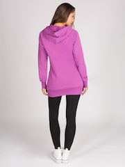 Pineapple Purple Longline Logo Hoodie - Image 2 of 5