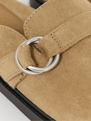 Simply Be Nude Wide Fit Buckle Detail Flat Mules - Image 4 of 4