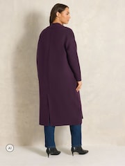 Evans Purple Premium Longline Coatigan - Image 3 of 6