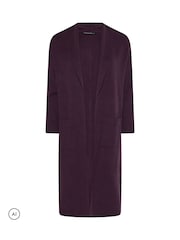 Evans Purple Premium Longline Coatigan - Image 5 of 6
