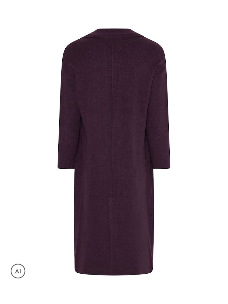 Evans Purple Premium Longline Coatigan - Image 6 of 6 Evans Purple Premium Longline Coatigan - Image 6 of 6